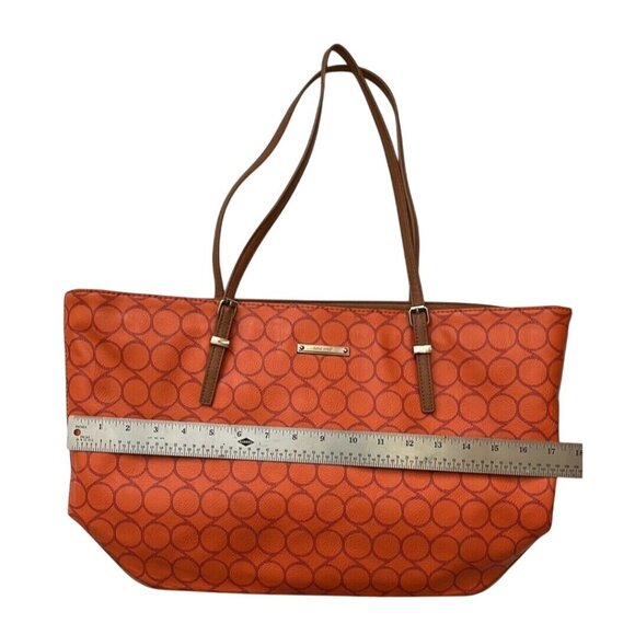 Nine west orange handbag tote beach baglarge multipurpose - Picture 7 of 11